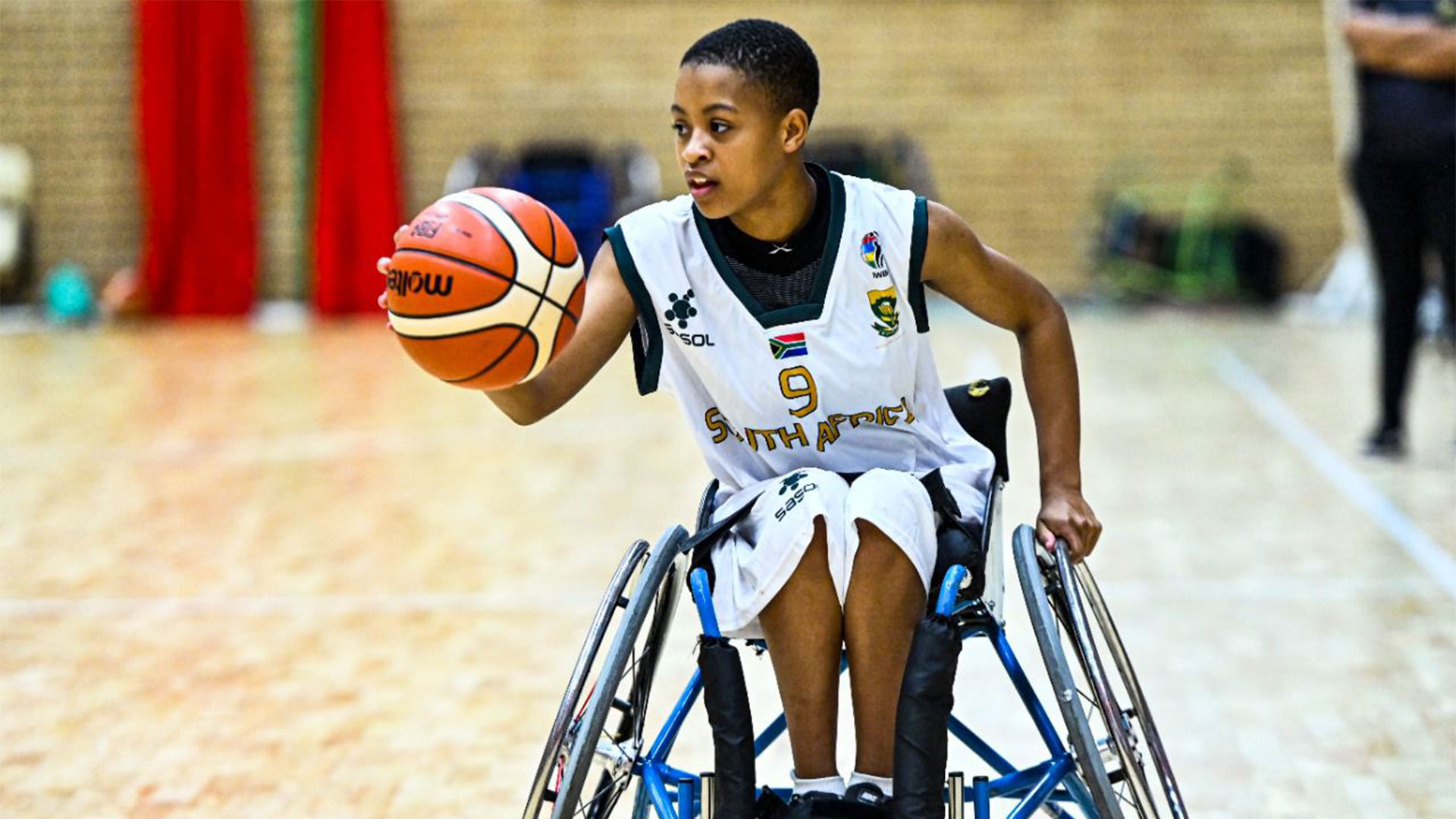 South African wheelchair basketball star, Michelle Moganedi